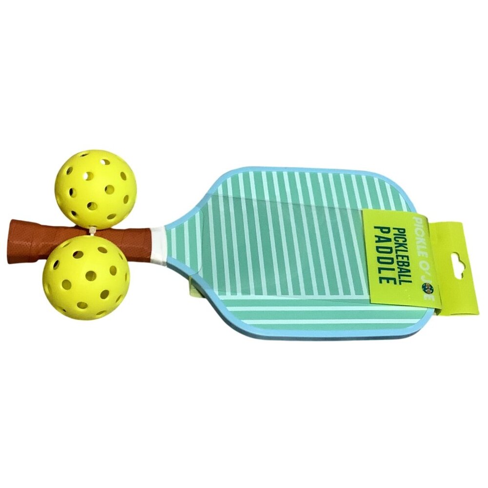 Pickleball Paddle Set 2 Yellow Balls Lightweight Ergonomic Grip Indoor Outdoor - Picture 3 of 4
